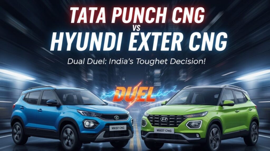 Tata Punch CNG vs Hyundai Exter CNG: Compact SUV Duel in 2025